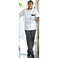 Black Traditional Chef Pants with 2" Elastic Waist (2XL-3XL)